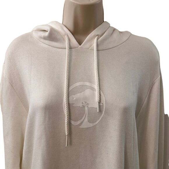 Arbor ~ Ivory pullover hoodie ~ longer length ~ Bamboo/Cotton blend ~ size M - Picture 2 of 11